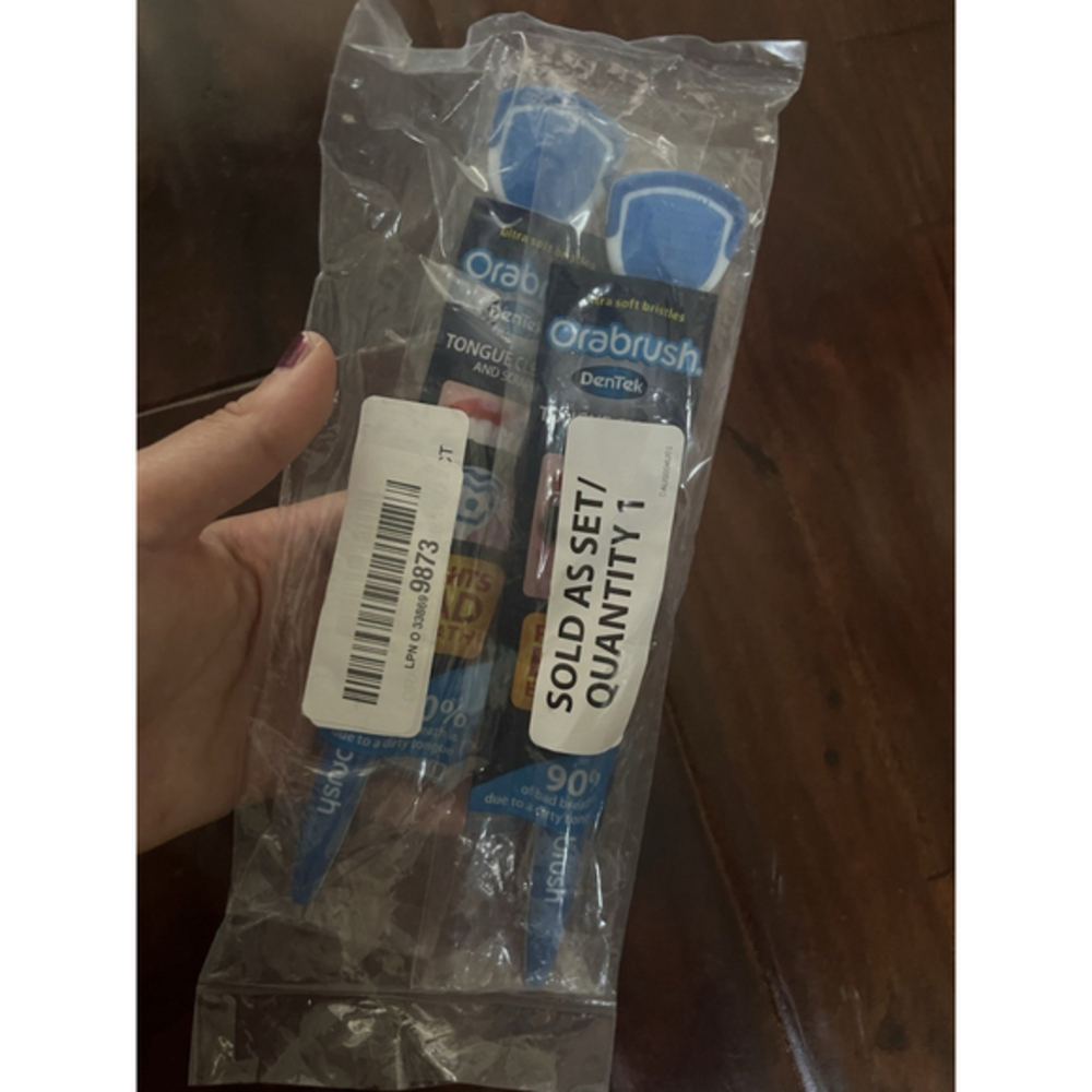 Orabrush Tongue Cleaner Scraper Dental Hygiene Oral Health 2 Unit New Sealed